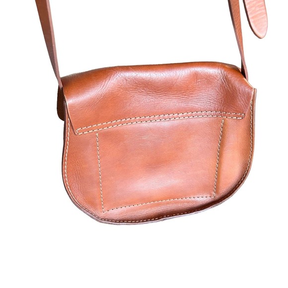 Madewell Leather Bag Crossbody Savannah Saddle Flap Front Brown EUC - Picture 7 of 12